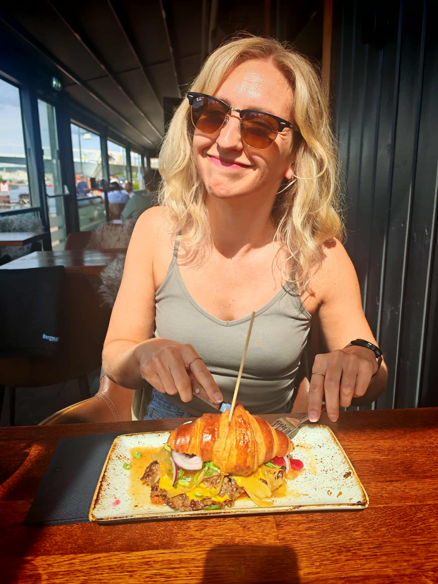 Frida på restaurant